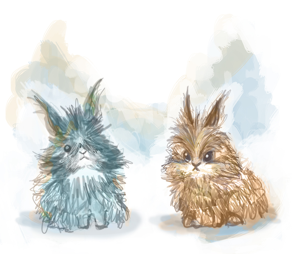 Les petits lapins illustration