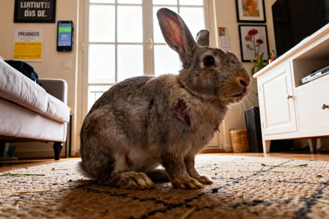signe de la fin de vie d'un lapin