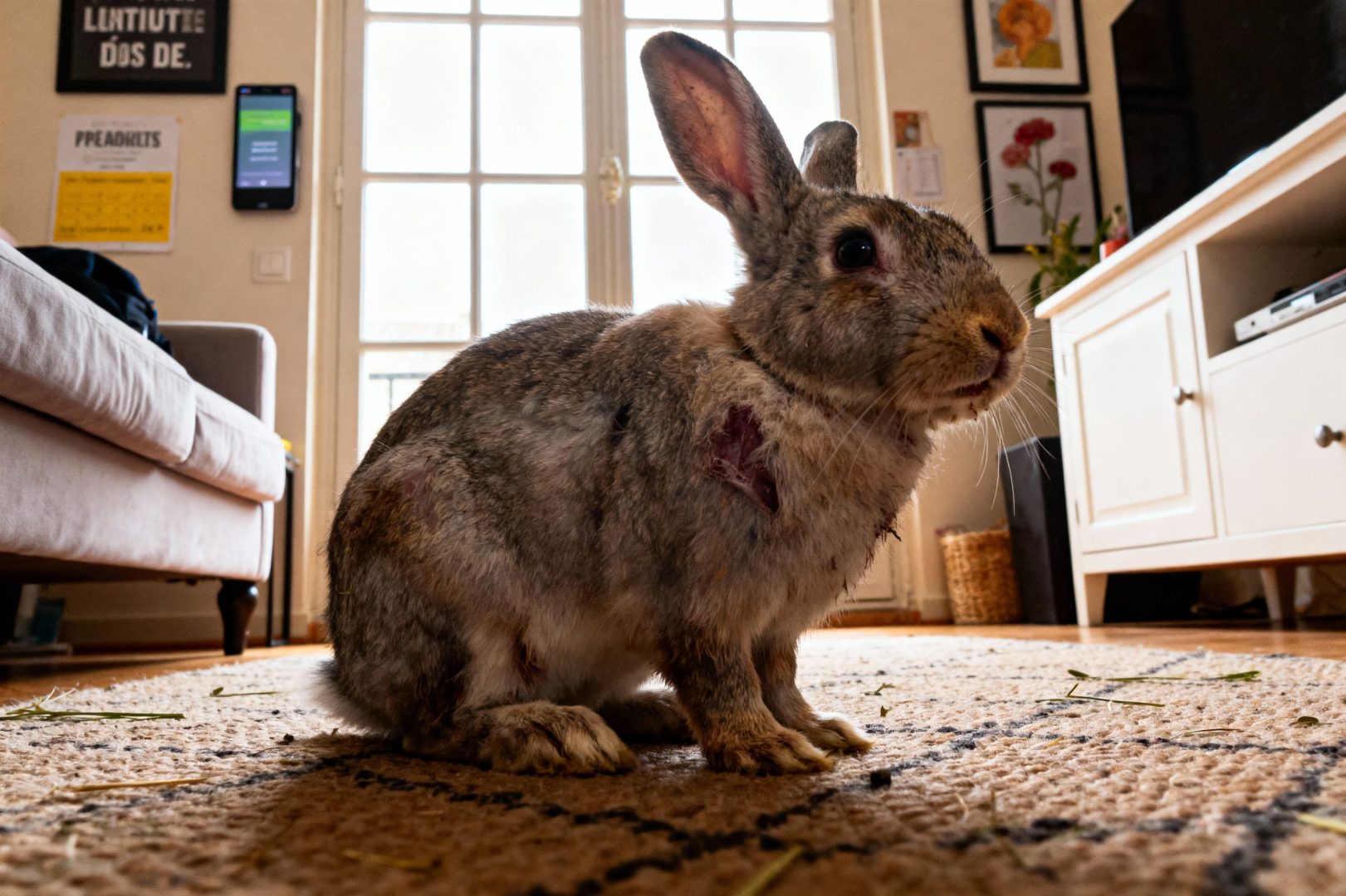 signe de la fin de vie d'un lapin